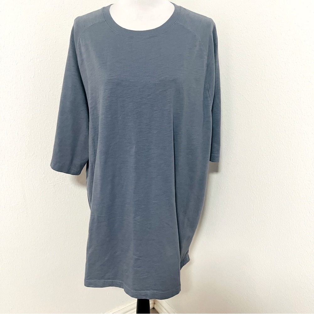 L.L. Bean‎ Men’s XL Tall #OHYF4 Blue 100% Cotton Plain T-Shirt Business Casual
